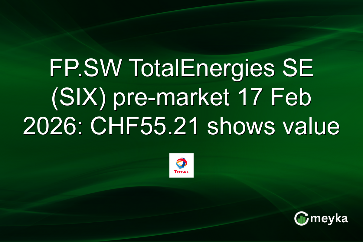 FP.SW TotalEnergies SE (SIX) pre-market 17 Feb 2026: CHF55.21 shows value