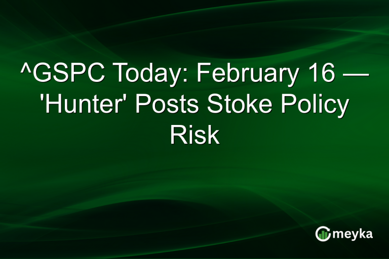 ^GSPC Today: February 16 — 'Hunter' Posts Stoke Policy Risk