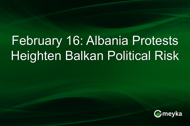 February 16: Albania Protests Heighten Balkan Political Risk