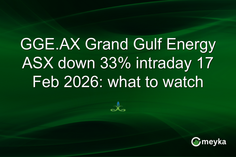 GGE.AX Grand Gulf Energy ASX down 33% intraday 17 Feb 2026: what to watch