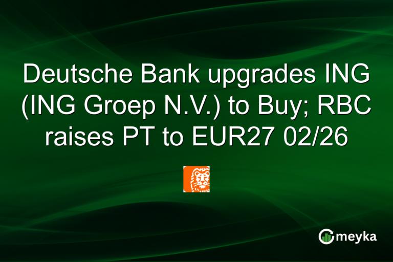 Deutsche Bank upgrades ING (ING Groep N.V.) to Buy; RBC raises PT to EUR27 02/26