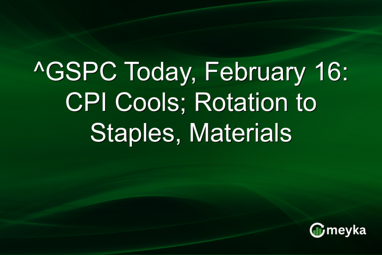 ^GSPC Today, February 16: CPI Cools; Rotation to Staples, Materials