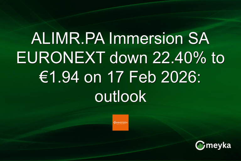 ALIMR.PA Immersion SA EURONEXT down 22.40% to €1.94 on 17 Feb 2026: outlook