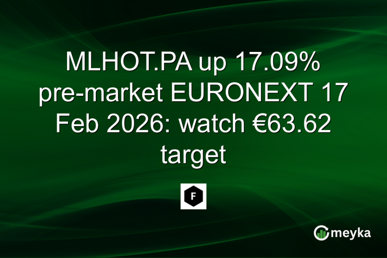 MLHOT.PA up 17.09% pre-market EURONEXT 17 Feb 2026: watch €63.62 target