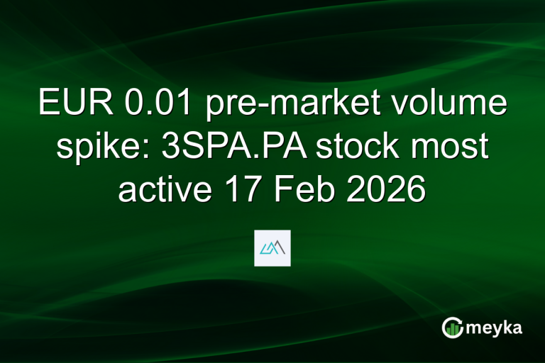 EUR 0.01 pre-market volume spike: 3SPA.PA stock most active 17 Feb 2026