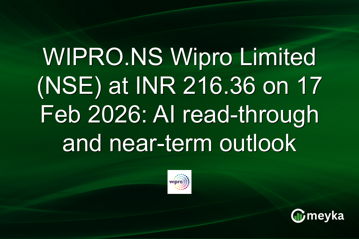WIPRO.NS Wipro Limited (NSE) at INR 216.36 on 17 Feb 2026: AI read-through and near-term outlook