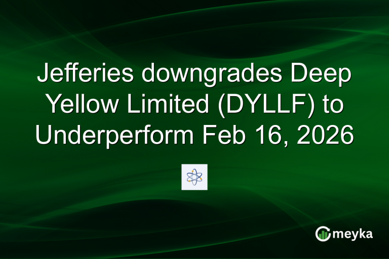 Jefferies downgrades Deep Yellow Limited (DYLLF) to Underperform Feb 16, 2026