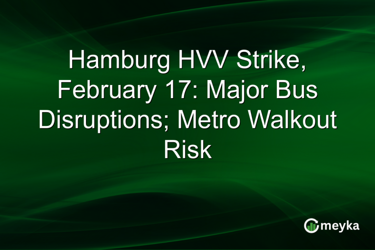Hamburg HVV Strike, February 17: Major Bus Disruptions; Metro Walkout Risk