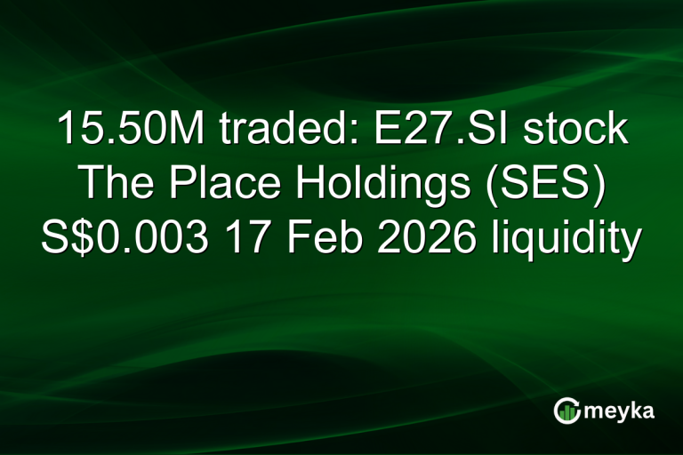 15.50M traded: E27.SI stock The Place Holdings (SES) S$0.003 17 Feb 2026 liquidity