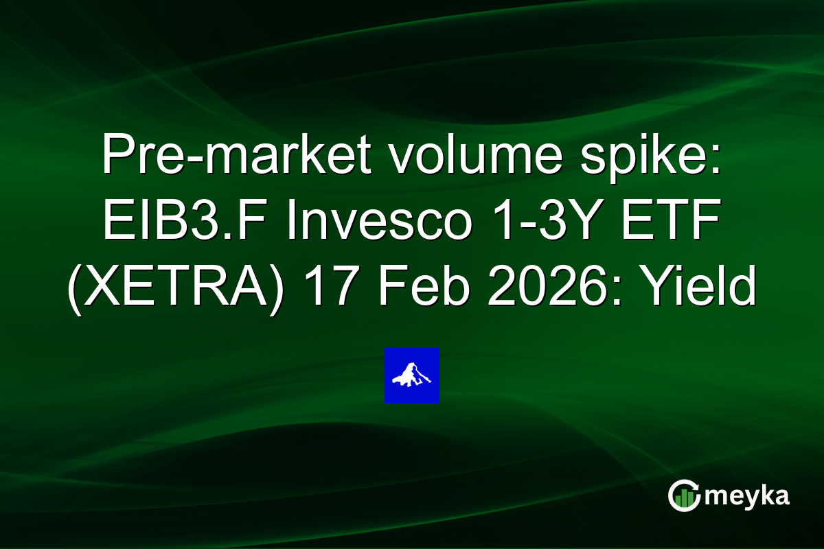 Pre-market volume spike: EIB3.F Invesco 1-3Y ETF (XETRA) 17 Feb 2026: Yield