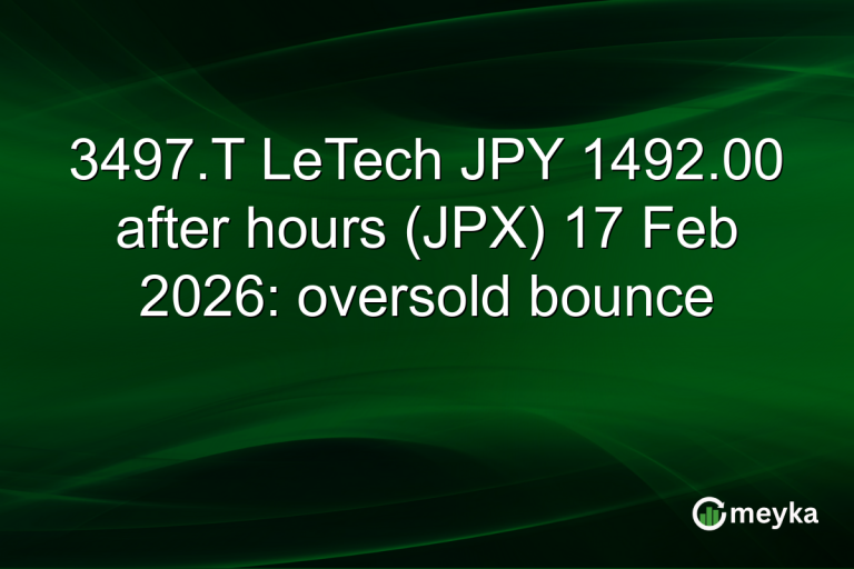 3497.T LeTech JPY 1492.00 after hours (JPX) 17 Feb 2026: oversold bounce