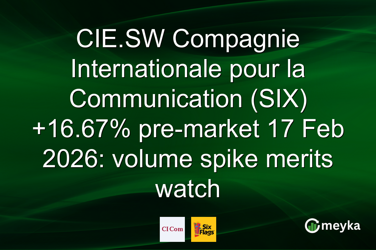 CIE.SW Compagnie Internationale pour la Communication (SIX) +16.67% pre-market 17 Feb 2026: volume spike merits watch