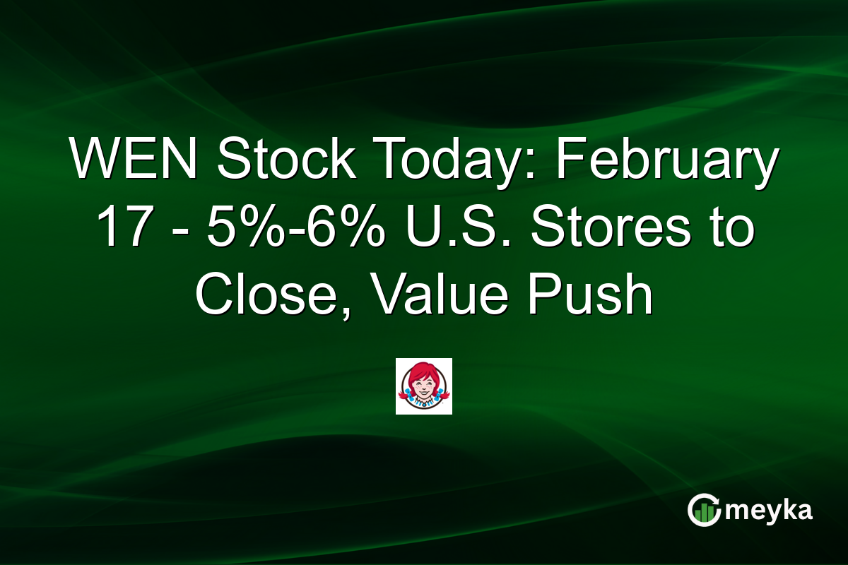 WEN Stock Today: February 17 - 5%-6% U.S. Stores to Close, Value Push