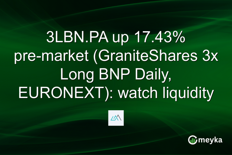 3LBN.PA up 17.43% pre-market (GraniteShares 3x Long BNP Daily, EURONEXT): watch liquidity
