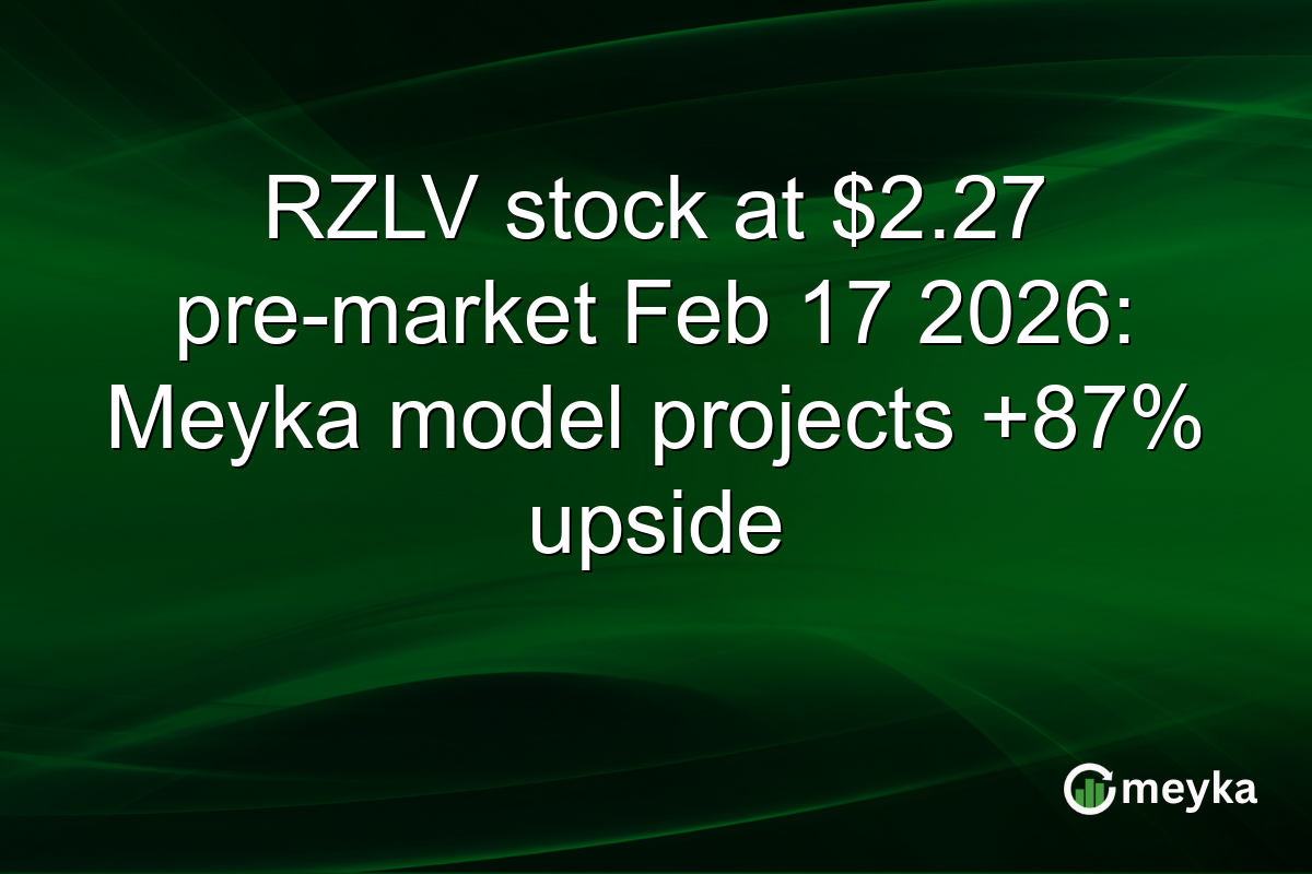 RZLV stock at $2.27 pre-market Feb 17 2026: Meyka model projects +87% upside