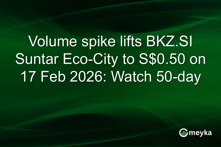 Volume spike lifts BKZ.SI Suntar Eco-City to S$0.50 on 17 Feb 2026: Watch 50-day