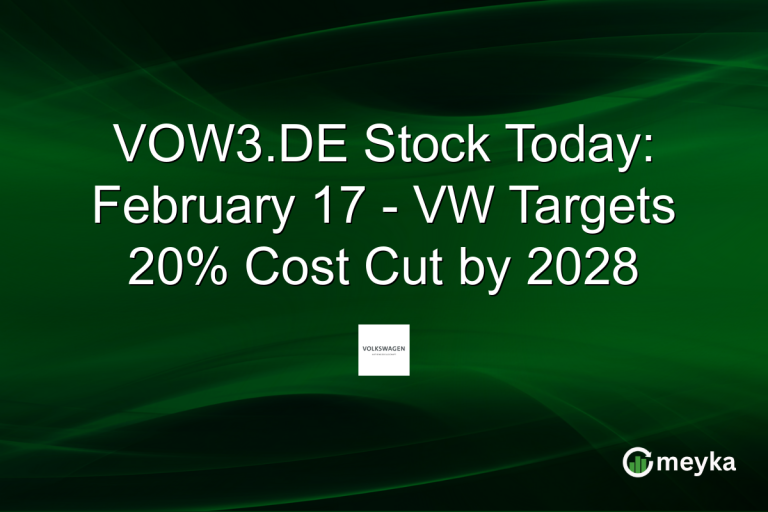 VOW3.DE Stock Today: February 17 - VW Targets 20% Cost Cut by 2028