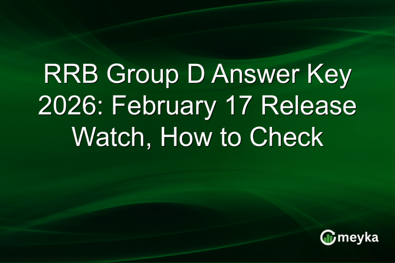 RRB Group D Answer Key 2026: February 17 Release Watch, How to Check