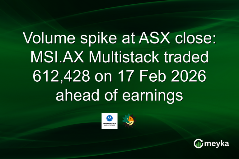 Volume spike at ASX close: MSI.AX Multistack traded 612,428 on 17 Feb 2026 ahead of earnings