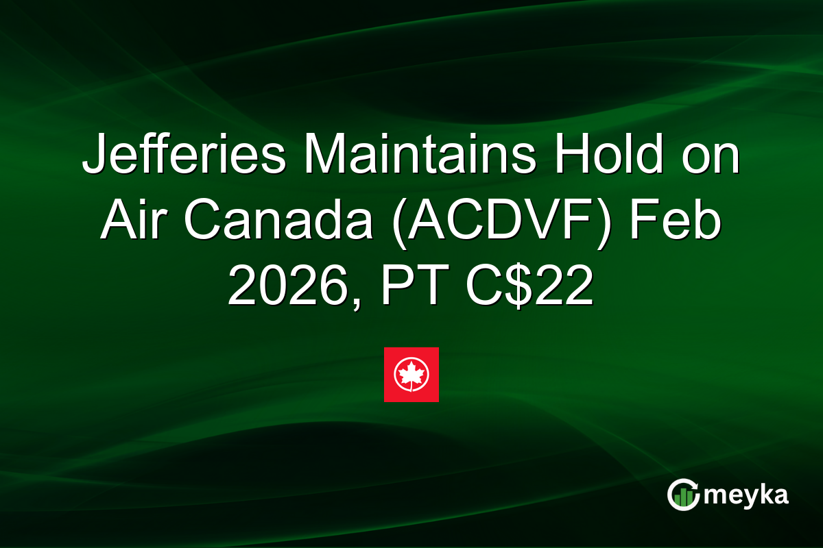 Jefferies Maintains Hold on Air Canada (ACDVF) Feb 2026, PT C$22