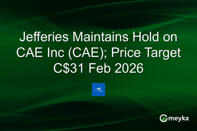 Jefferies Maintains Hold on CAE Inc (CAE); Price Target C$31 Feb 2026