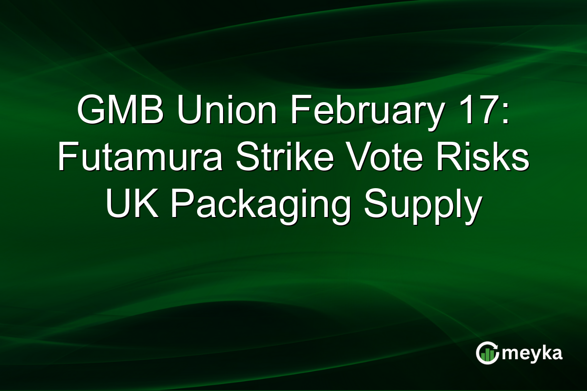 GMB Union February 17: Futamura Strike Vote Risks UK Packaging Supply