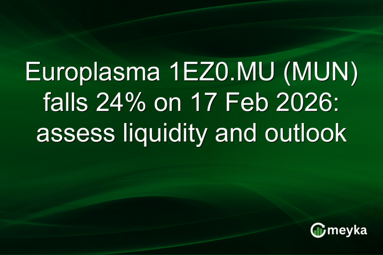 Europlasma 1EZ0.MU (MUN) falls 24% on 17 Feb 2026: assess liquidity and outlook