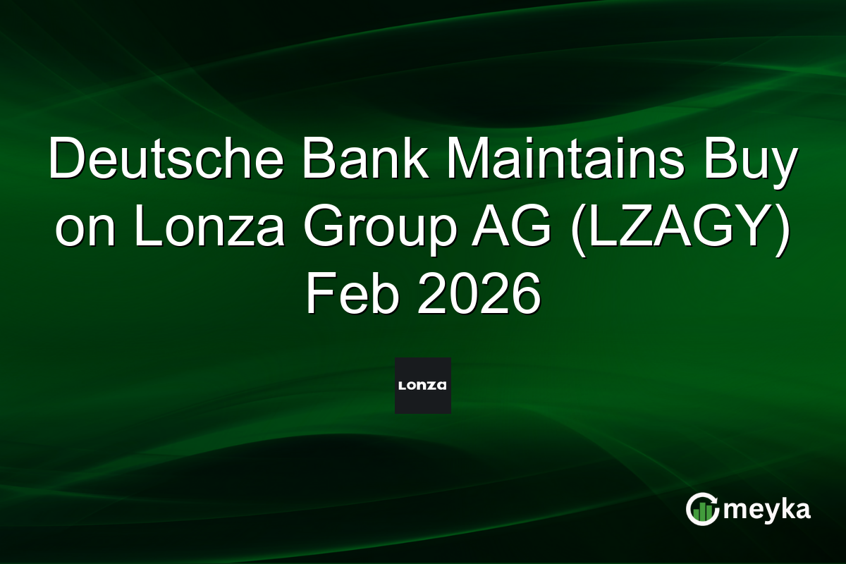 Deutsche Bank Maintains Buy on Lonza Group AG (LZAGY) Feb 2026