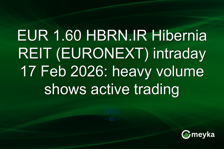 EUR 1.60 HBRN.IR Hibernia REIT (EURONEXT) intraday 17 Feb 2026: heavy volume shows active trading