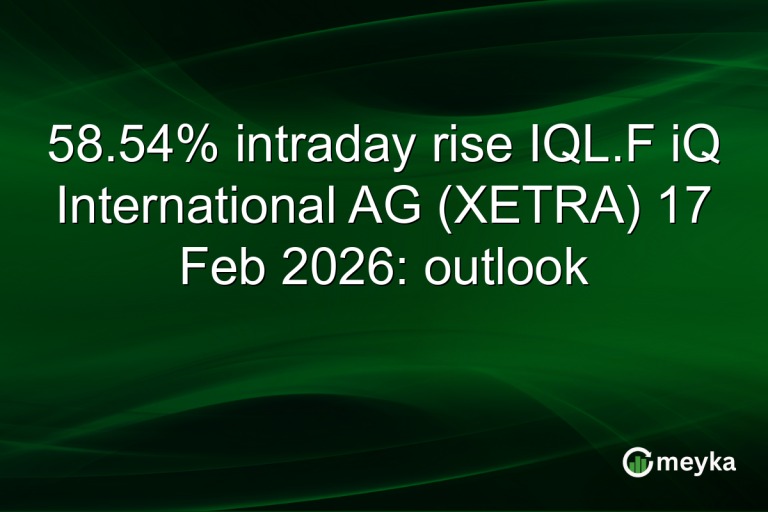58.54% intraday rise IQL.F iQ International AG (XETRA) 17 Feb 2026: outlook
