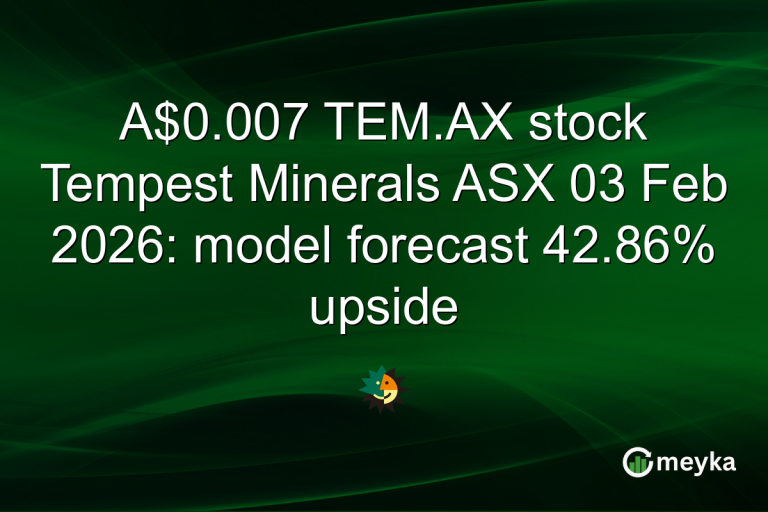 A$0.007 TEM.AX stock Tempest Minerals ASX 03 Feb 2026: model forecast 42.86% upside