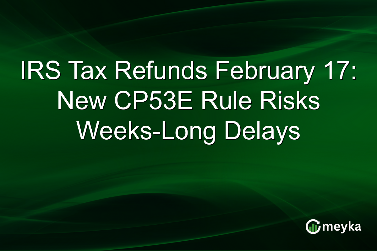 IRS Tax Refunds February 17: New CP53E Rule Risks Weeks-Long Delays