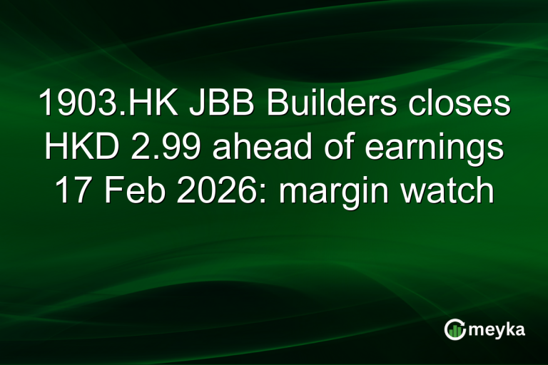 1903.HK JBB Builders closes HKD 2.99 ahead of earnings 17 Feb 2026: margin watch