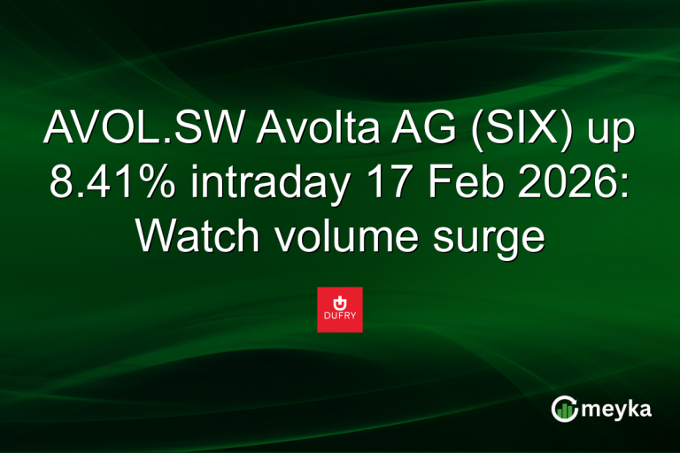 AVOL.SW Avolta AG (SIX) up 8.41% intraday 17 Feb 2026: Watch volume surge