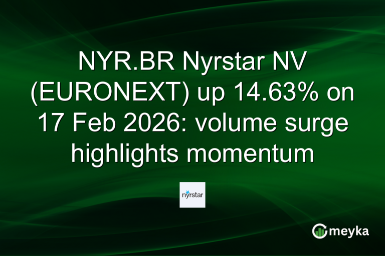 NYR.BR Nyrstar NV (EURONEXT) up 14.63% on 17 Feb 2026: volume surge highlights momentum