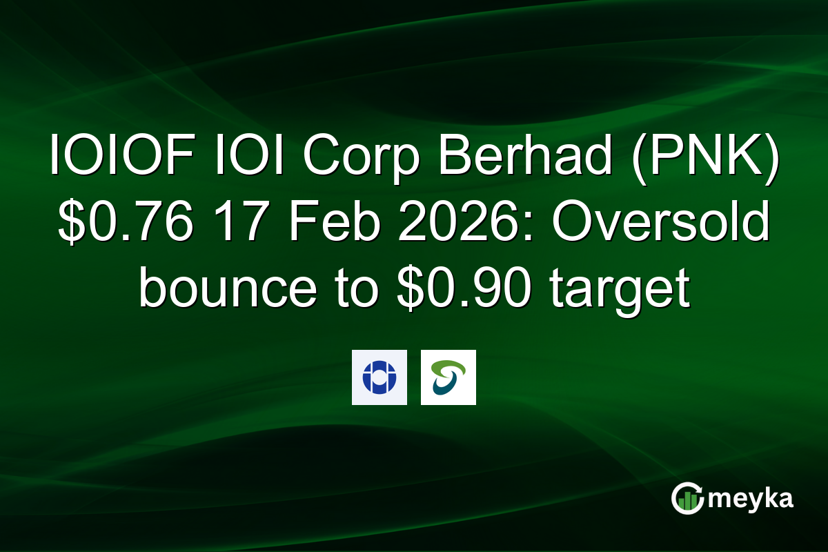 IOIOF IOI Corp Berhad (PNK) $0.76 17 Feb 2026: Oversold bounce to $0.90 target