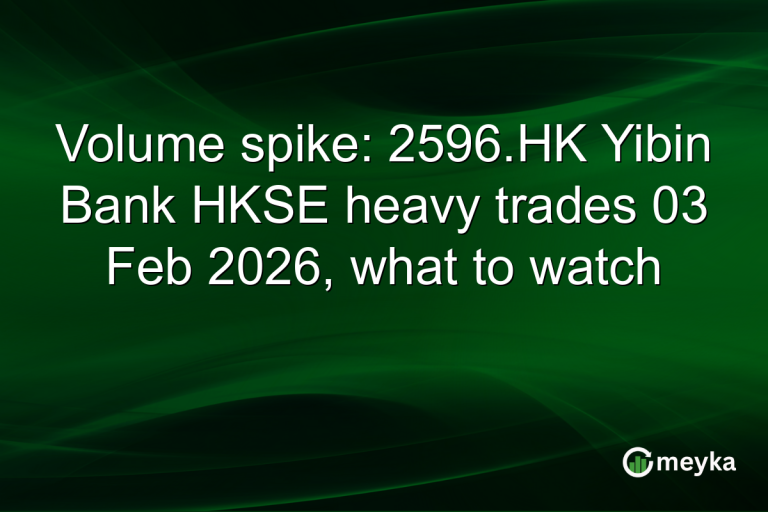 Volume spike: 2596.HK Yibin Bank HKSE heavy trades 03 Feb 2026, what to watch