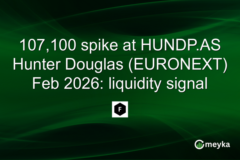 107,100 spike at HUNDP.AS Hunter Douglas (EURONEXT) Feb 2026: liquidity signal