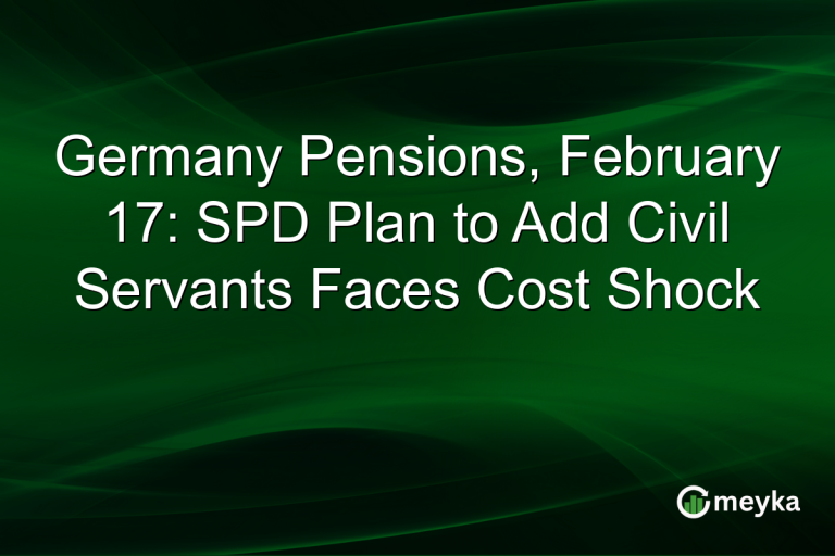 Germany Pensions, February 17: SPD Plan to Add Civil Servants Faces Cost Shock