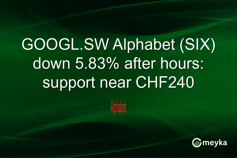 GOOGL.SW Alphabet (SIX) down 5.83% after hours: support near CHF240