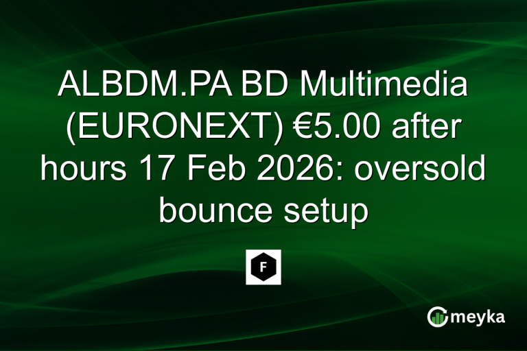 ALBDM.PA BD Multimedia (EURONEXT) €5.00 after hours 17 Feb 2026: oversold bounce setup