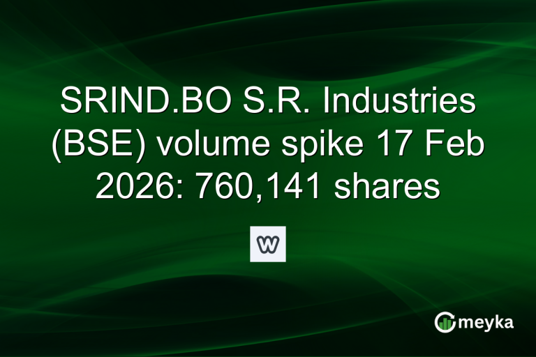 SRIND.BO S.R. Industries (BSE) volume spike 17 Feb 2026: 760,141 shares