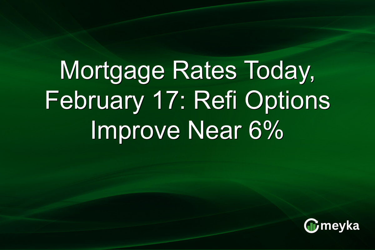 Mortgage Rates Today, February 17: Refi Options Improve Near 6%