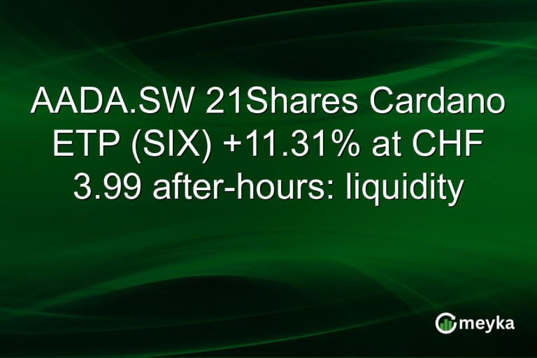 AADA.SW 21Shares Cardano ETP (SIX) +11.31% at CHF 3.99 after-hours: liquidity