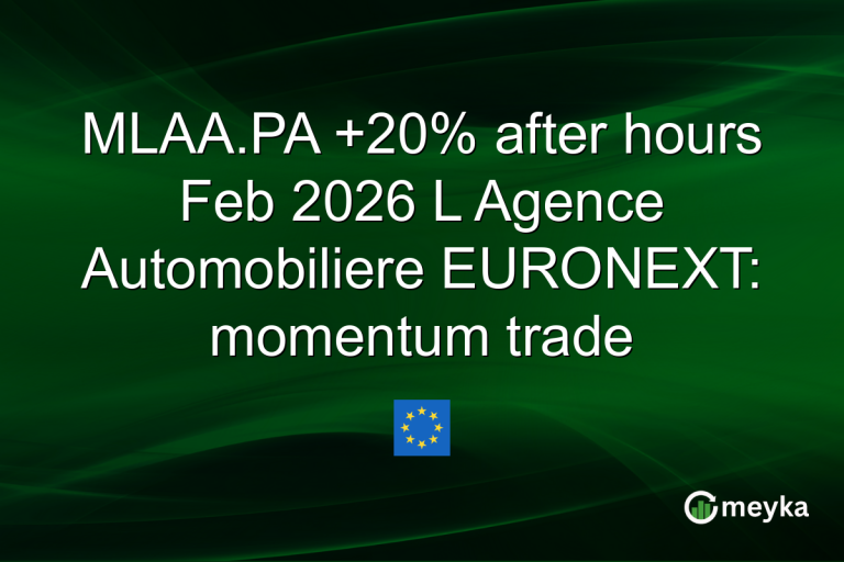 MLAA.PA +20% after hours Feb 2026 L Agence Automobiliere EURONEXT: momentum trade