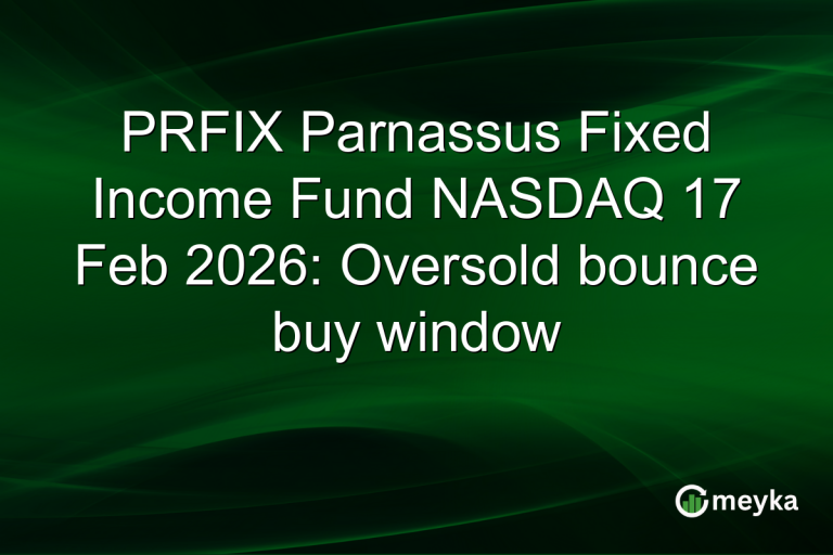 PRFIX Parnassus Fixed Income Fund NASDAQ 17 Feb 2026: Oversold bounce buy window