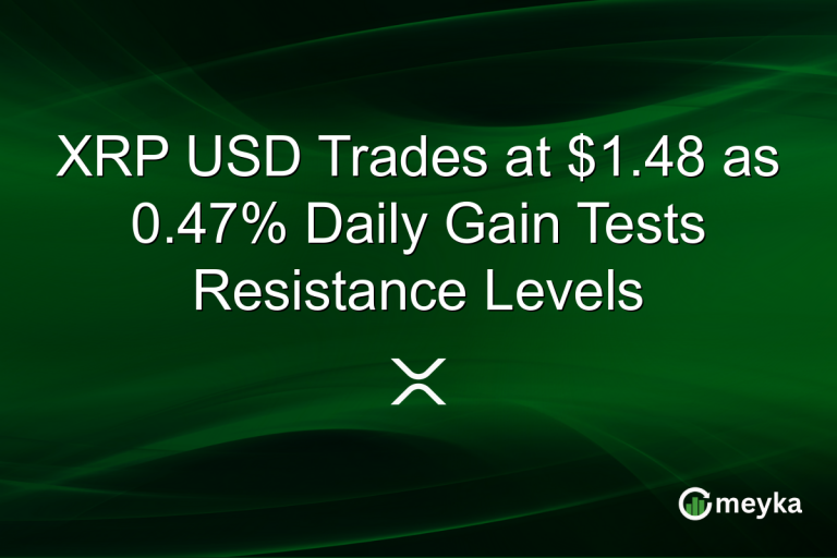 XRP USD Trades at $1.48 as 0.47% Daily Gain Tests Resistance Levels