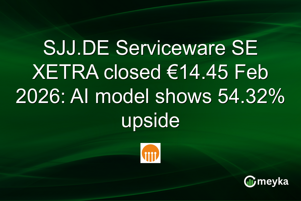 SJJ.DE Serviceware SE XETRA closed €14.45 Feb 2026: AI model shows 54.32% upside