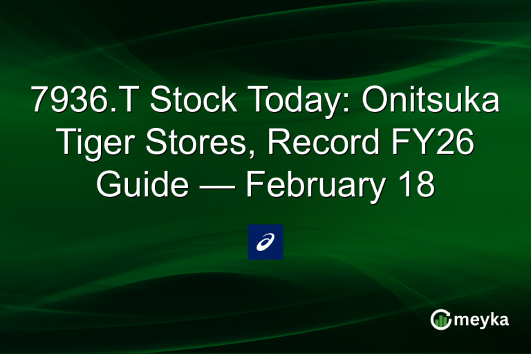 7936.T Stock Today: Onitsuka Tiger Stores, Record FY26 Guide — February 18