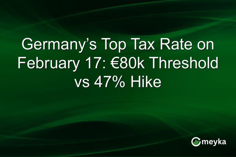 Germany’s Top Tax Rate on February 17: €80k Threshold vs 47% Hike